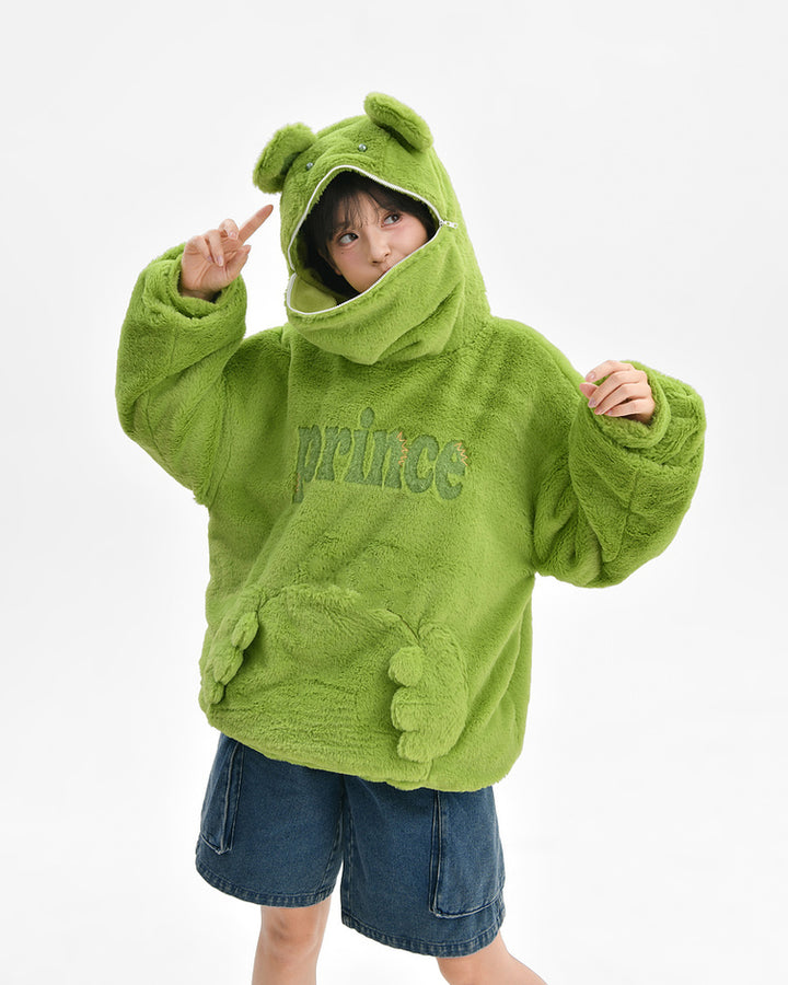 Funny Frog Fleece Sweatshirt