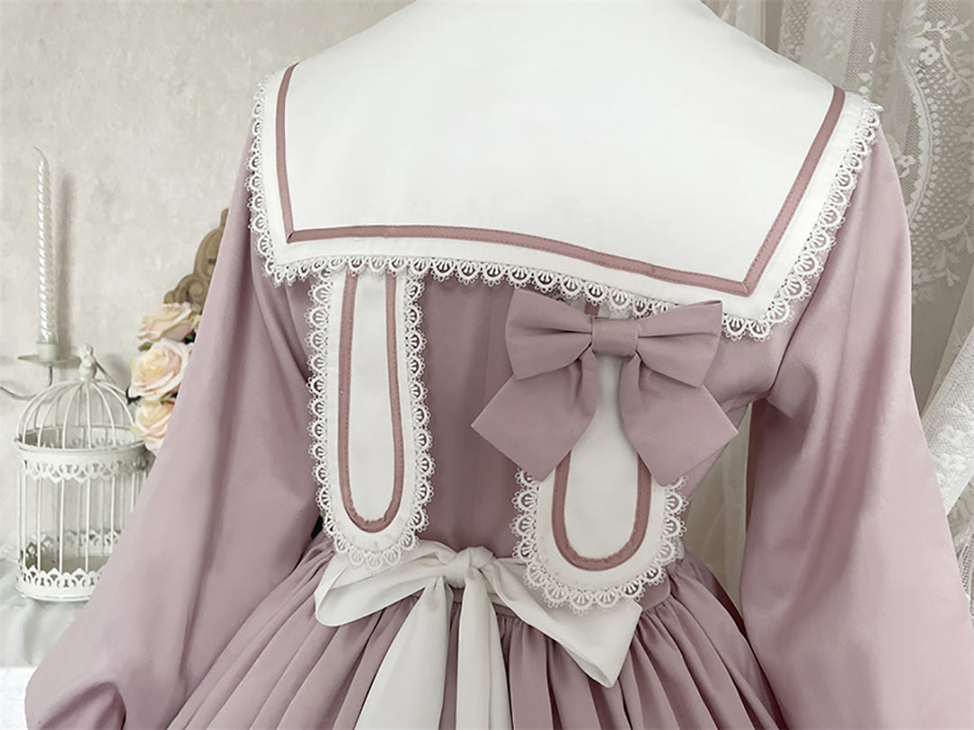 Rabbit Ear Princess Long Sleeve Dress