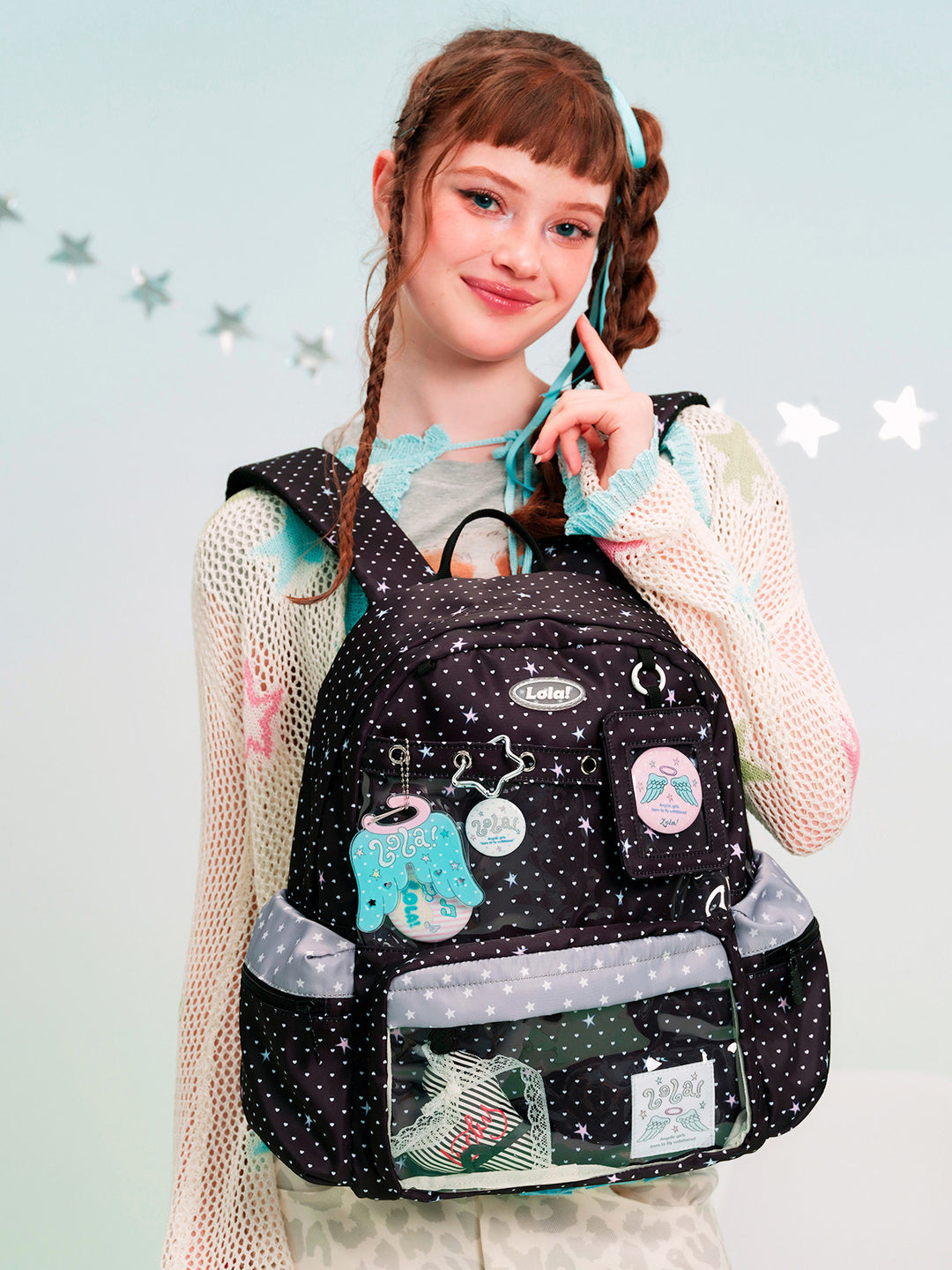 Star Clear Pocket Display Backpack