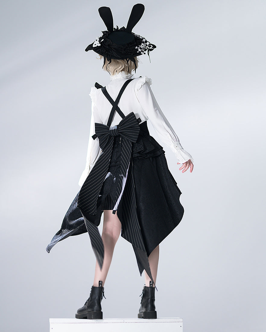 Bunny Theater Black Irregular Corset Belt