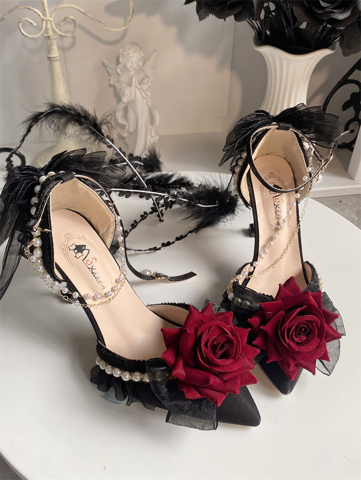 Rose Lolita High Heels