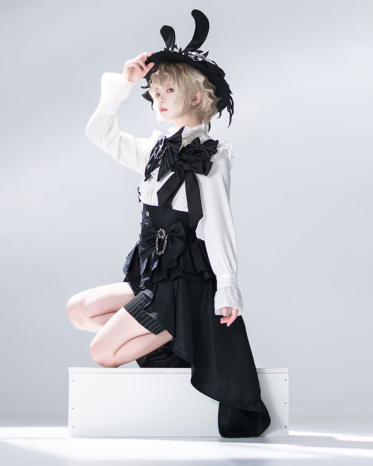 Bunny Theater Black Irregular Corset Belt