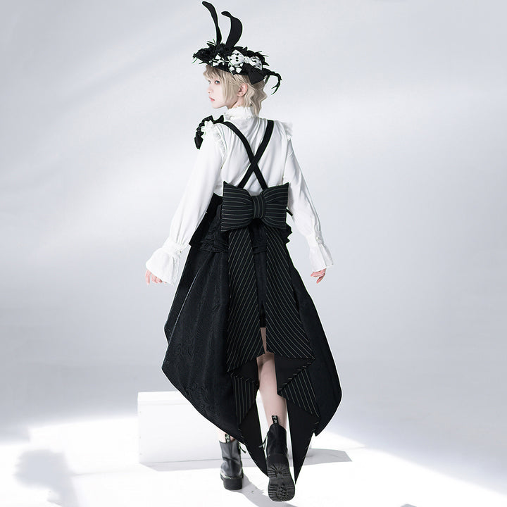 Bunny Theater Bow Black Train