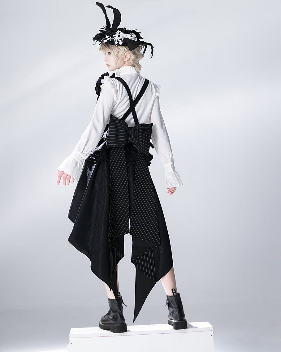 Bunny Theater Bow Black Train