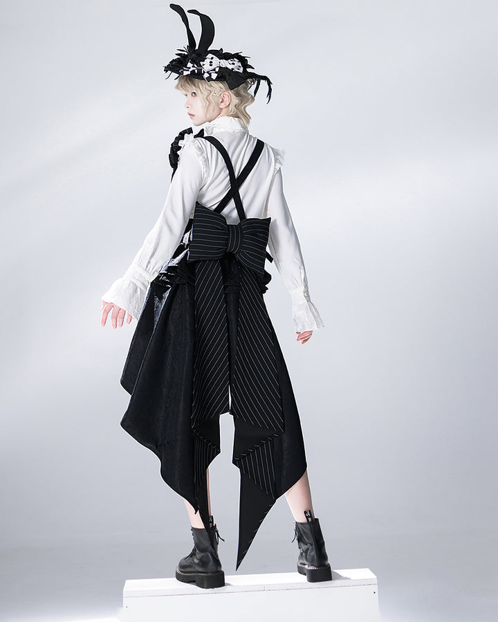 Bunny Theater Bow Black Train