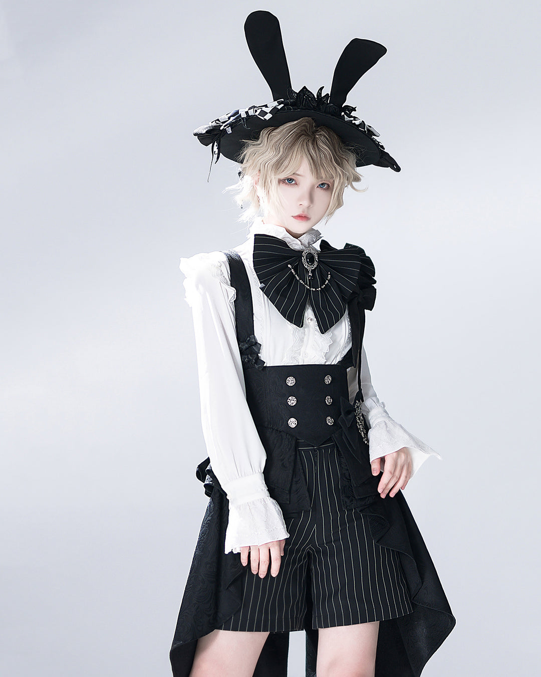 Bunny Theater Black Irregular Corset Belt