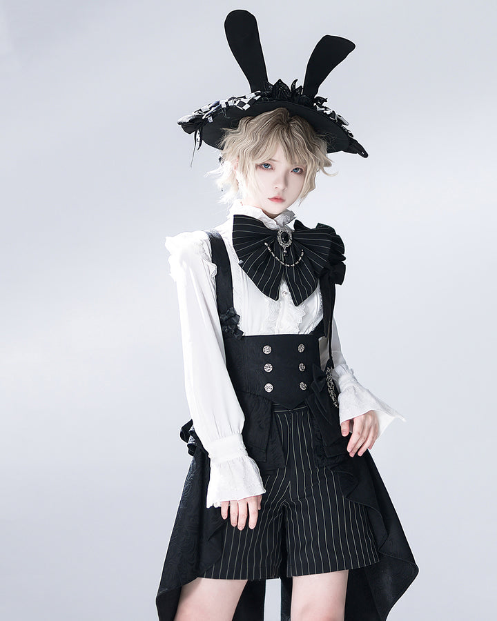 Bunny Theater Black Irregular Corset Belt