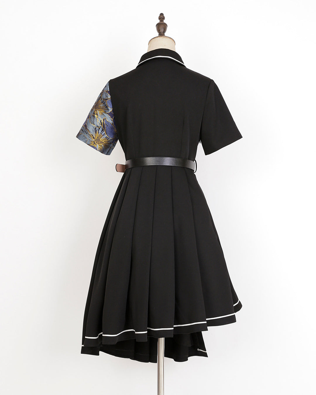 Chinese-style Frog Button Asymmetrical Dress