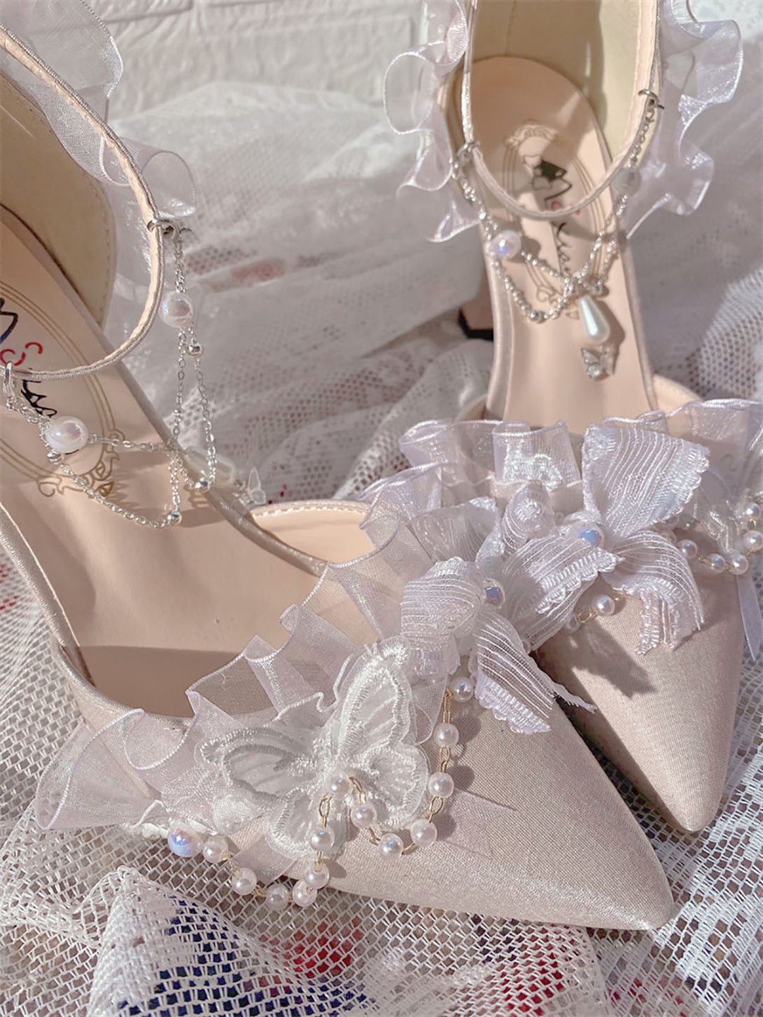 Elegant Bow Decoration Lolita High Heels