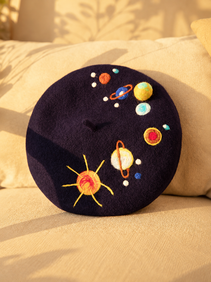 Planets Handmade Wool Beret