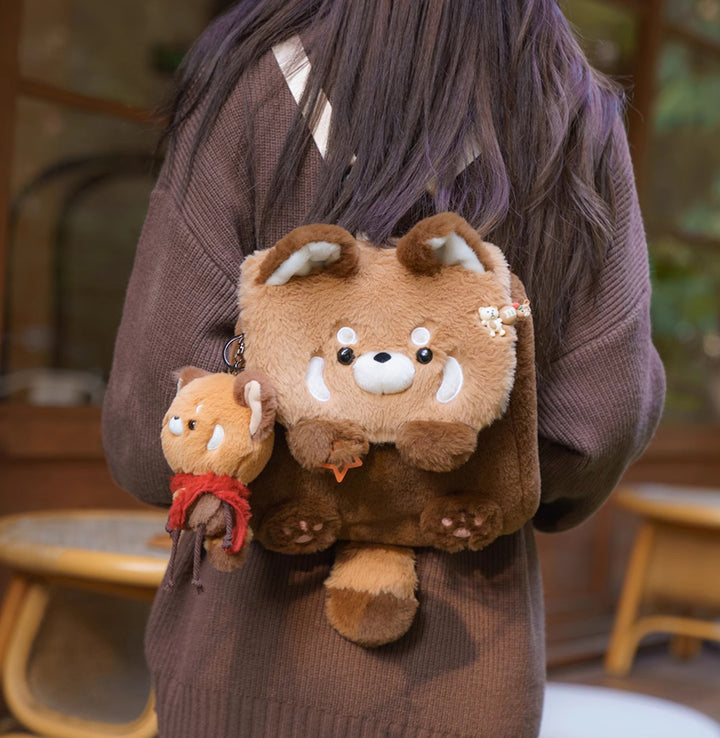 Red Panda Plush Backpack