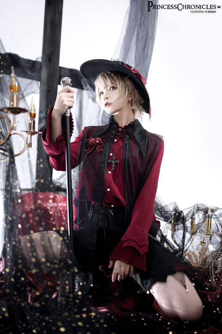 Prince red long-sleeve shirt