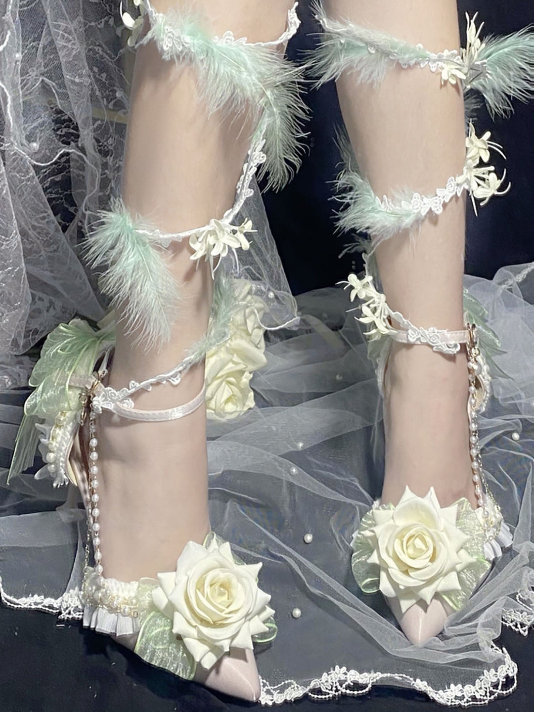 Rose Lolita High Heels