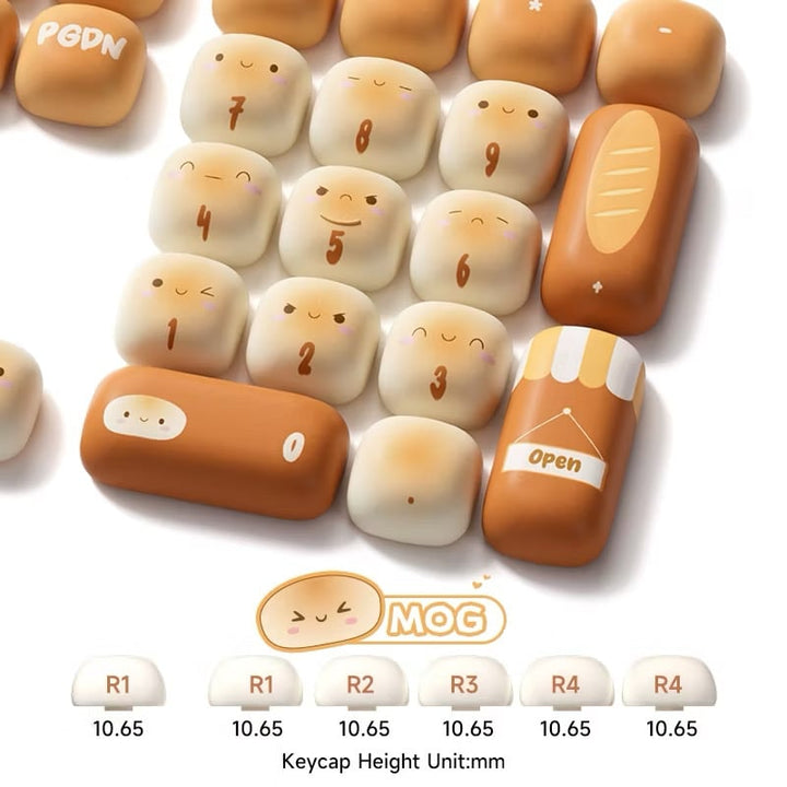 Akko Steam Bun Wonderland Mog Design 138pcs Keycaps