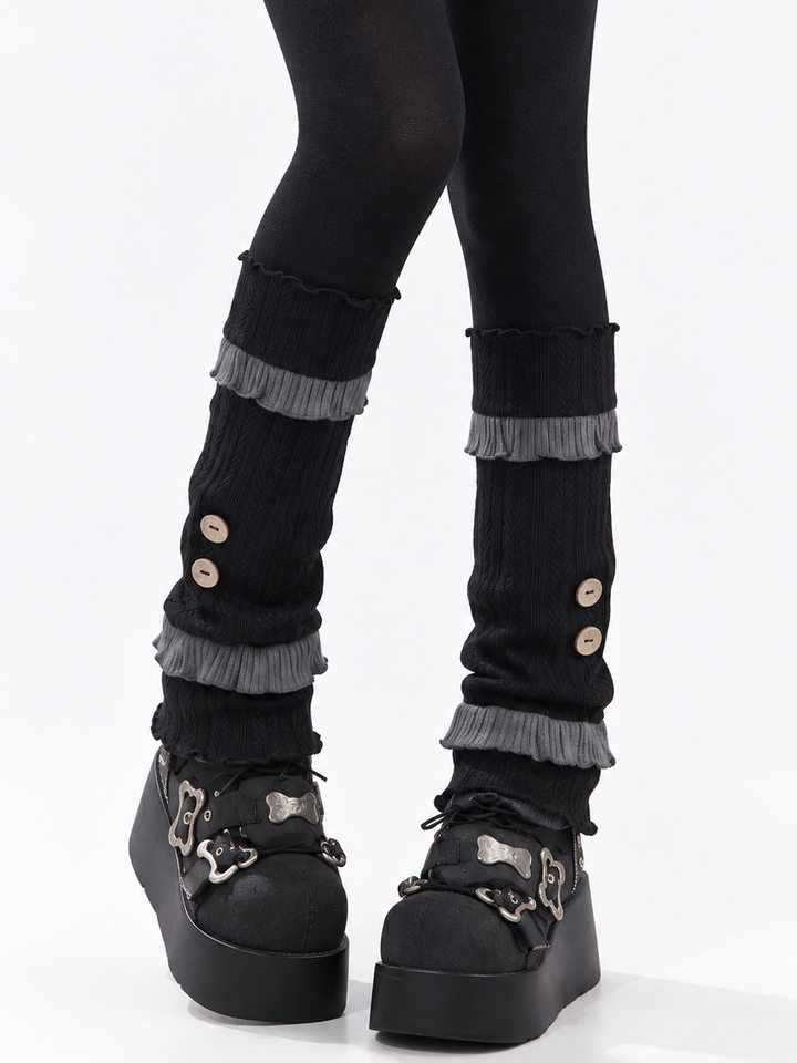 Paneled Decorative Leg Warmers