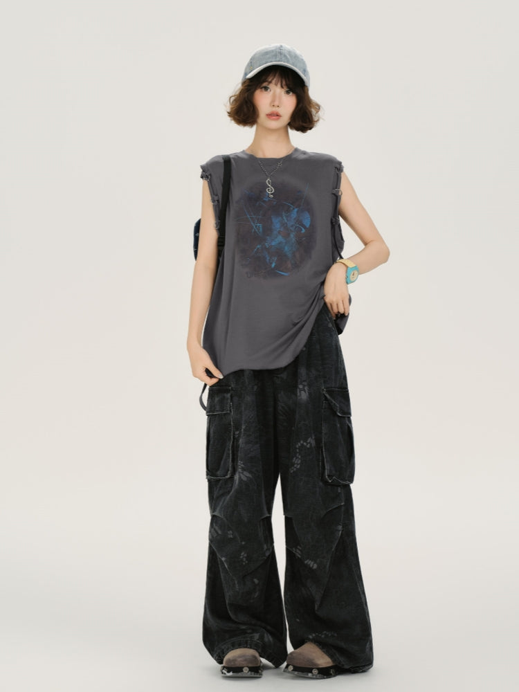 Adorable Uneven Hem Casual Summer Top