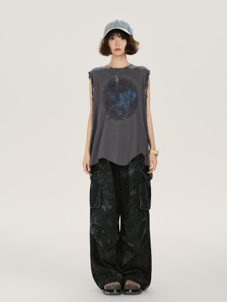 Adorable Uneven Hem Casual Summer Top