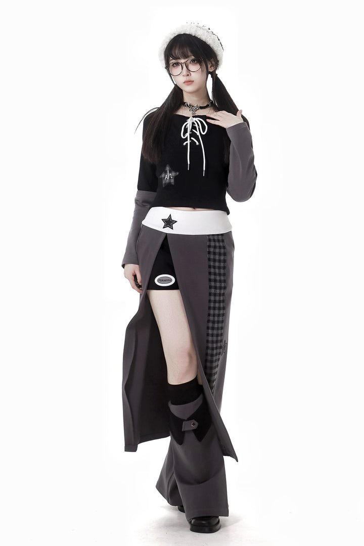 Antarctic Star Gray Knit Cardigan /Top / Skirt