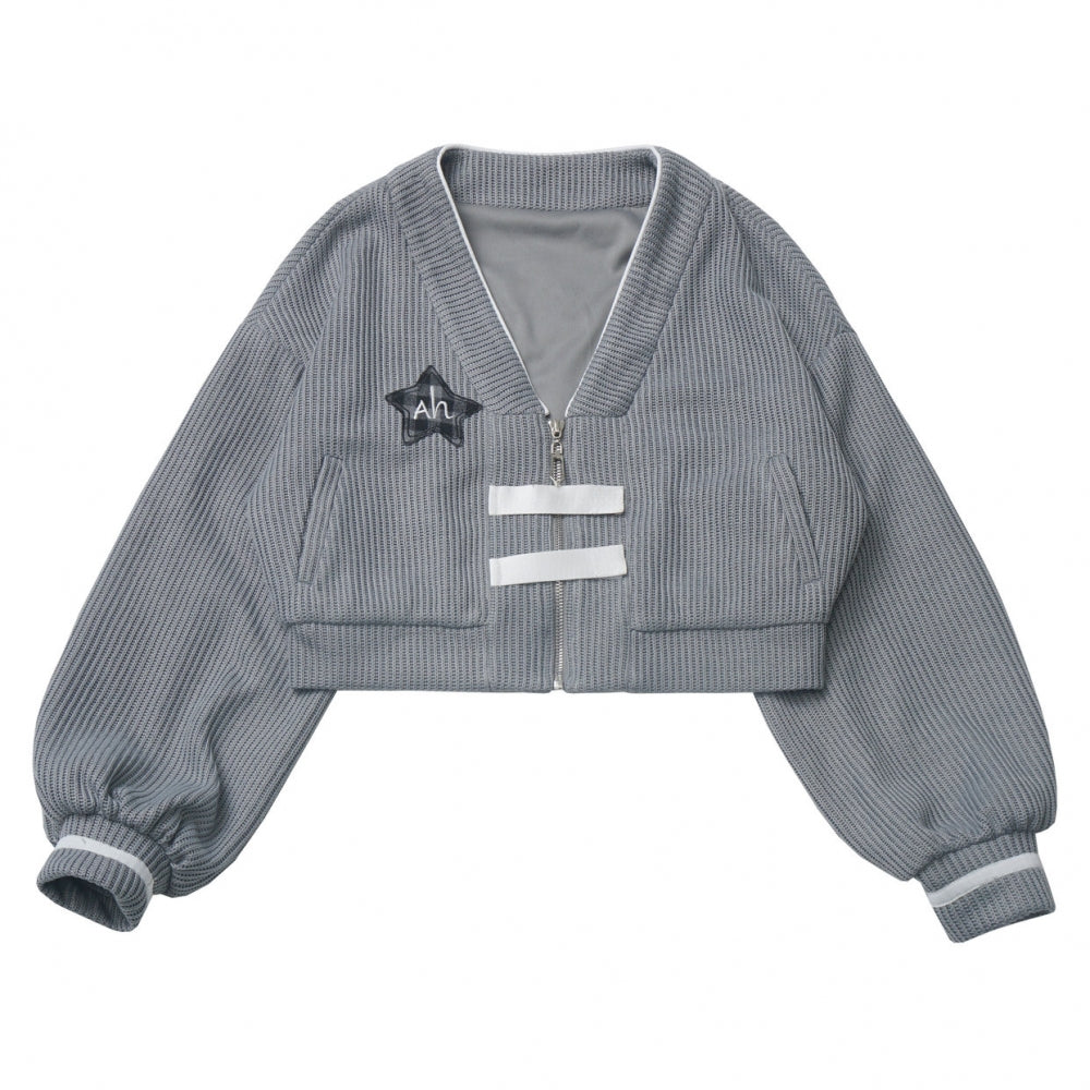 Antarctic Star Gray Knit Cardigan /Top / Skirt