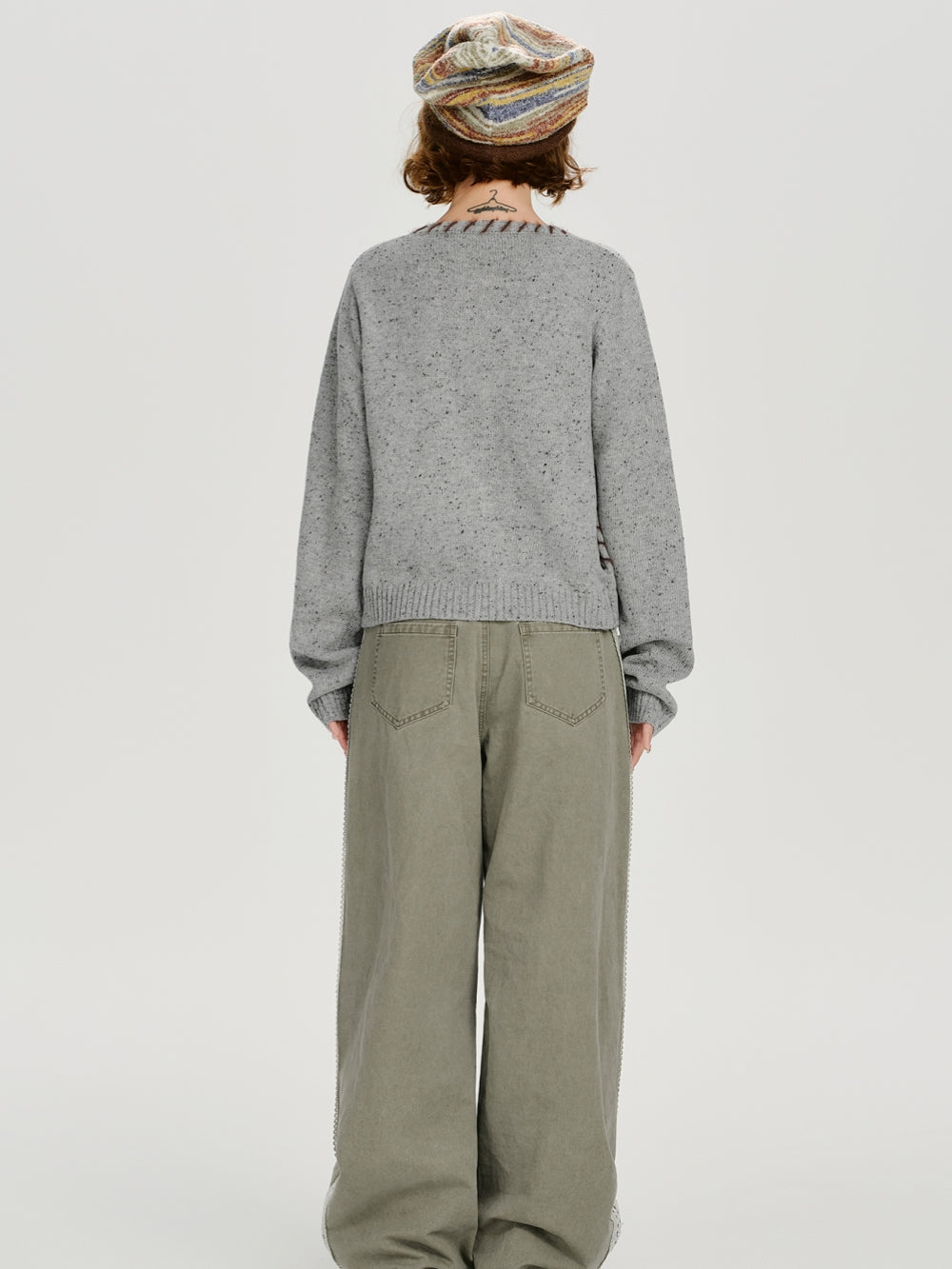 Butterfly Jacquard Knit Cardigan Top