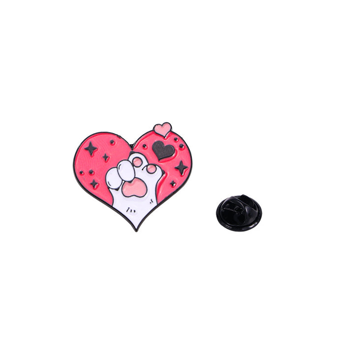 CUTE PINK CAT PAW PINS