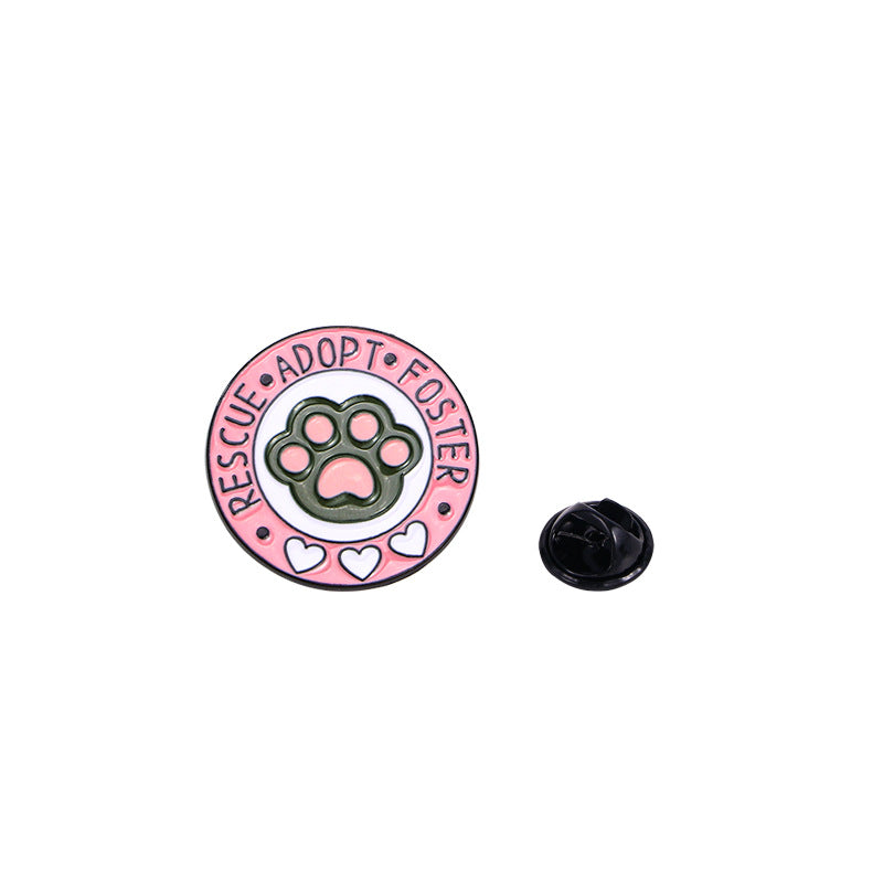 CUTE PINK CAT PAW PINS