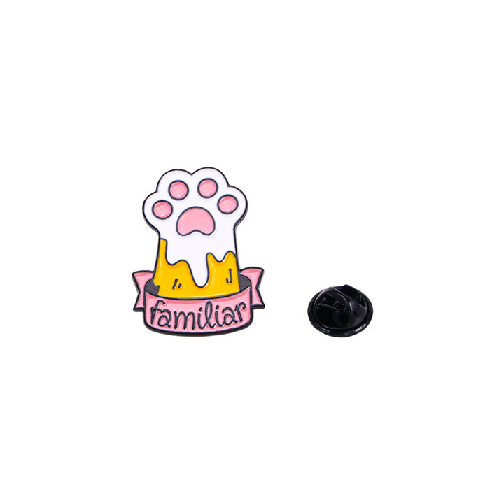 CUTE PINK CAT PAW PINS