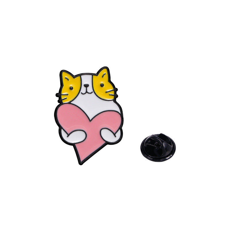 Cartoon Cute Cat Brooch