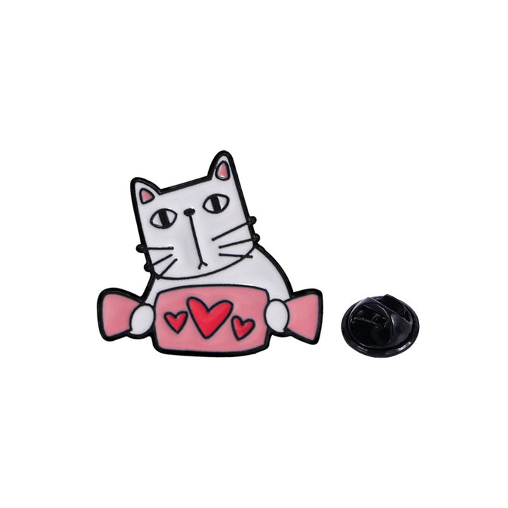 Cartoon Cute Cat Brooch