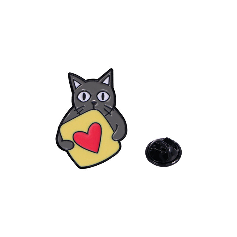 Cartoon Cute Cat Brooch