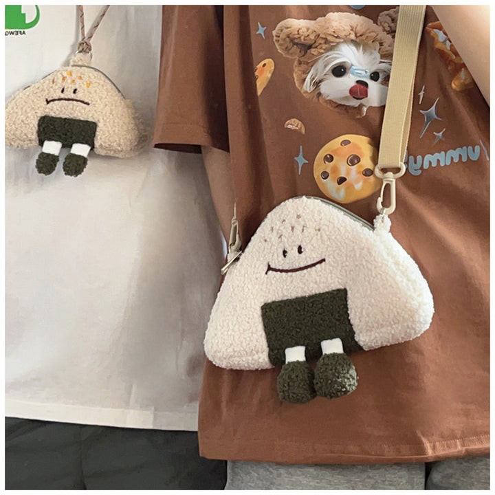 Cartoon Rice ball Shoulder bag