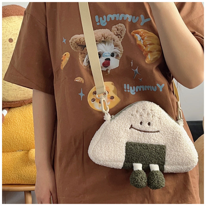 Cartoon Rice ball Shoulder bag