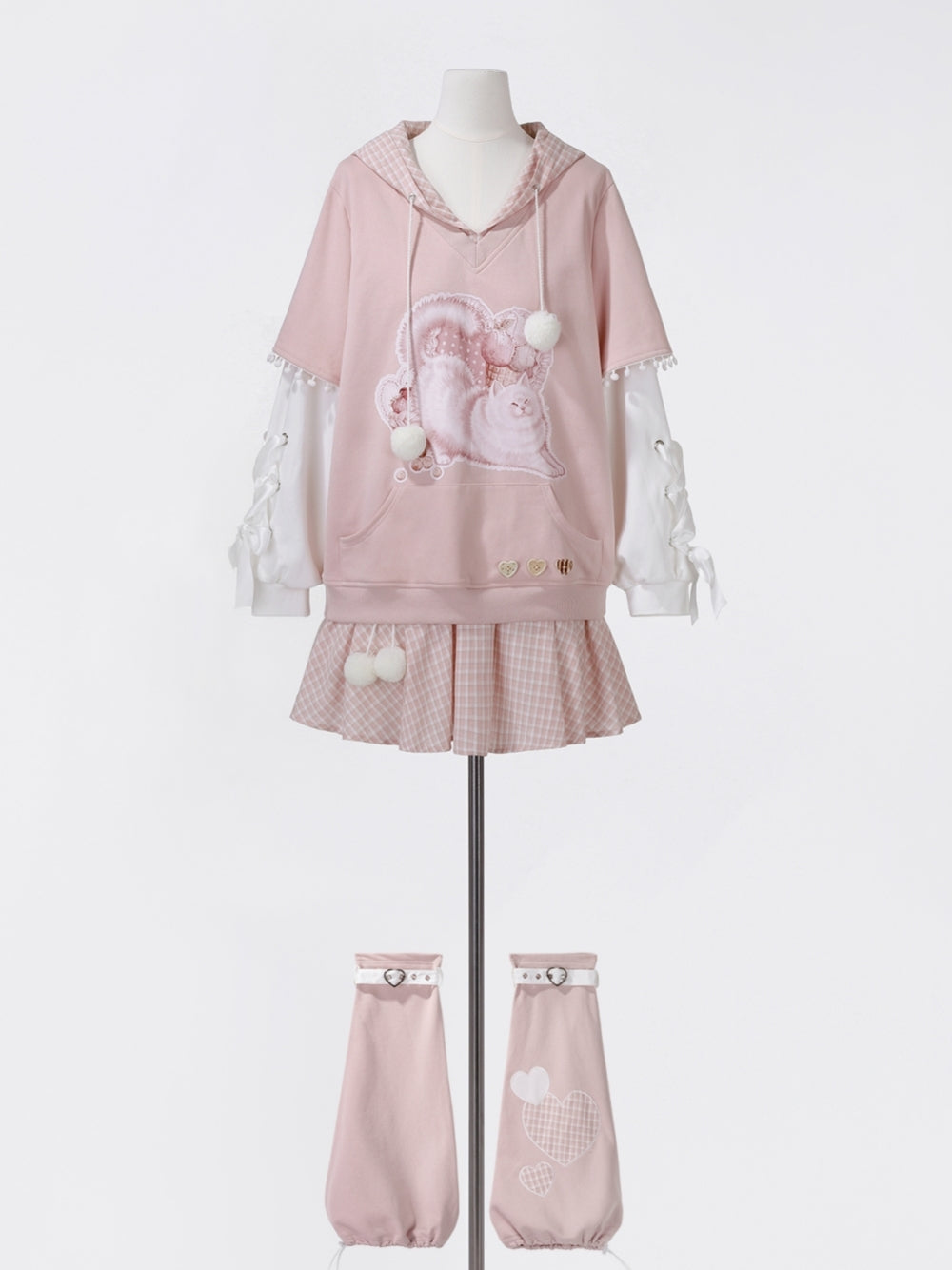 [Cat Diary] Lolita Hoodie & Skirt Set for Daily Kawaii Wear
