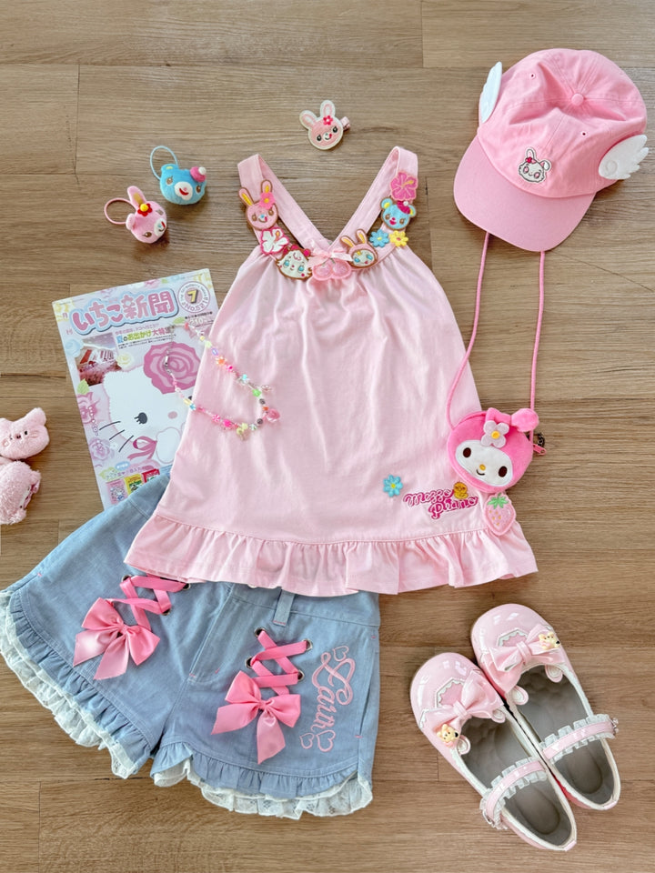 Y2K Sleeveless Coquette Halter Top