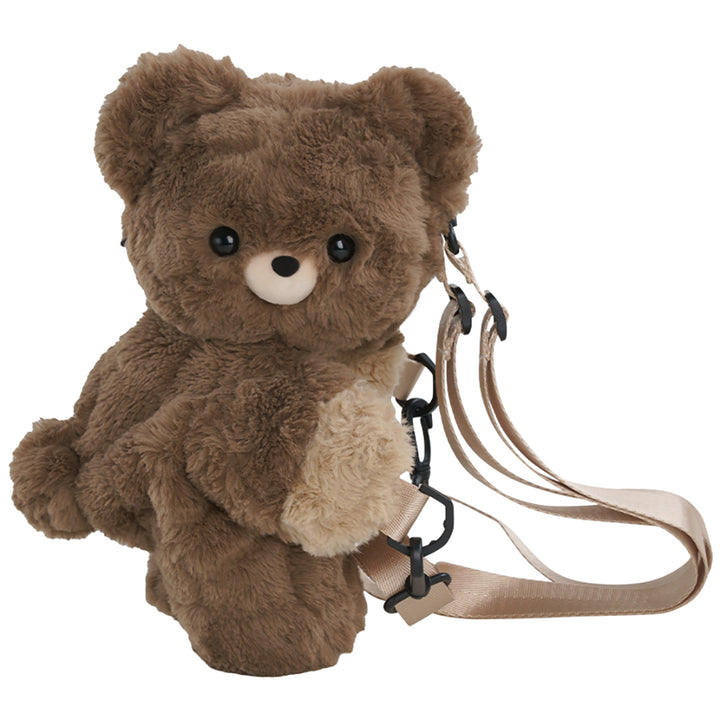 Cute Bear Lying Plush Backpack