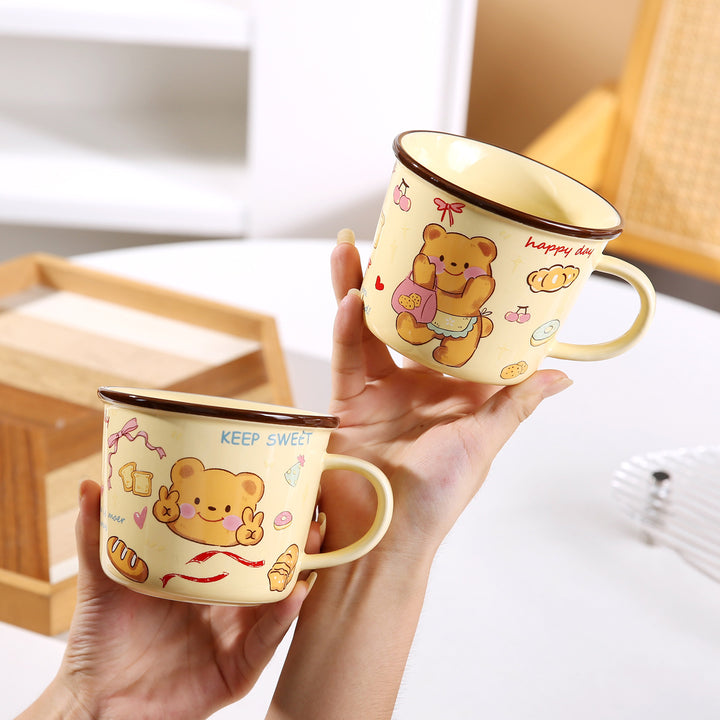 Cute Cartoon Little Bear Breakfast Cup