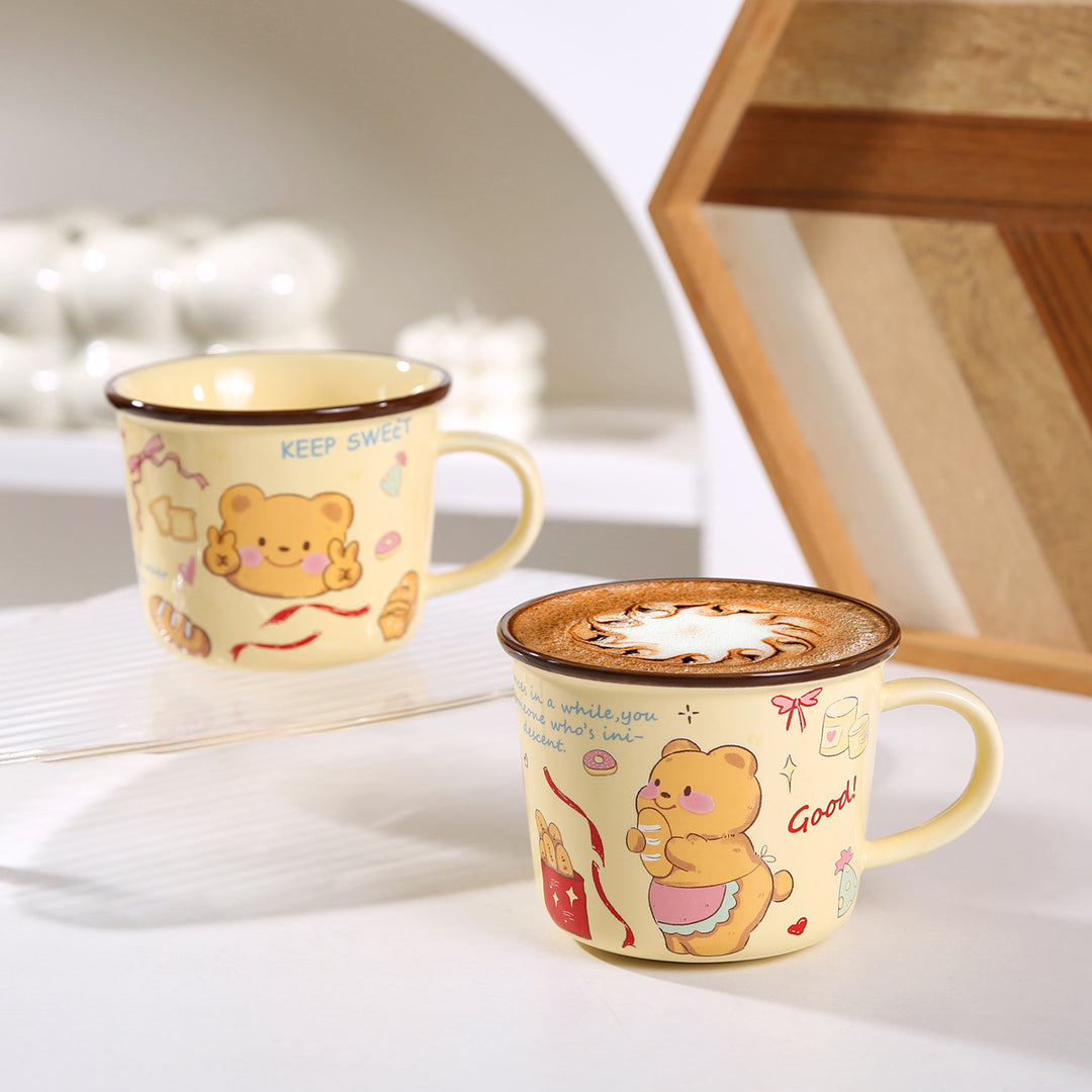 Cute Cartoon Little Bear Breakfast Cup