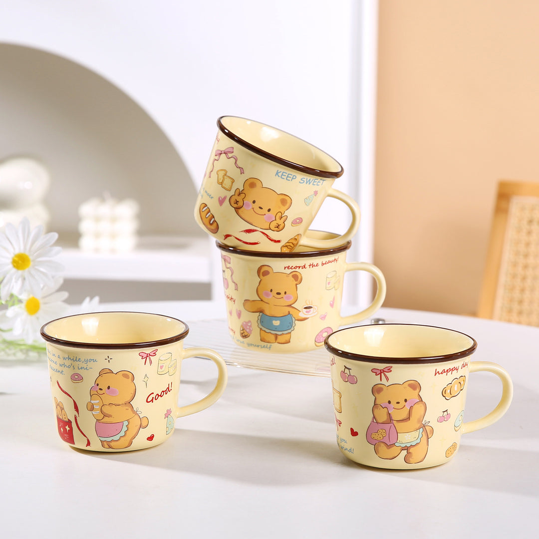 Cute Cartoon Little Bear Breakfast Cup