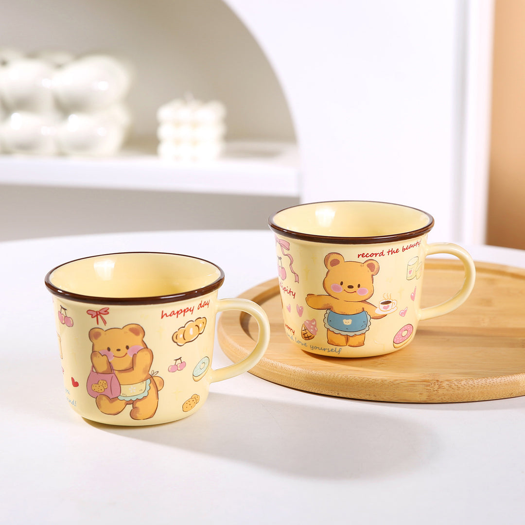 Cute Cartoon Little Bear Breakfast Cup