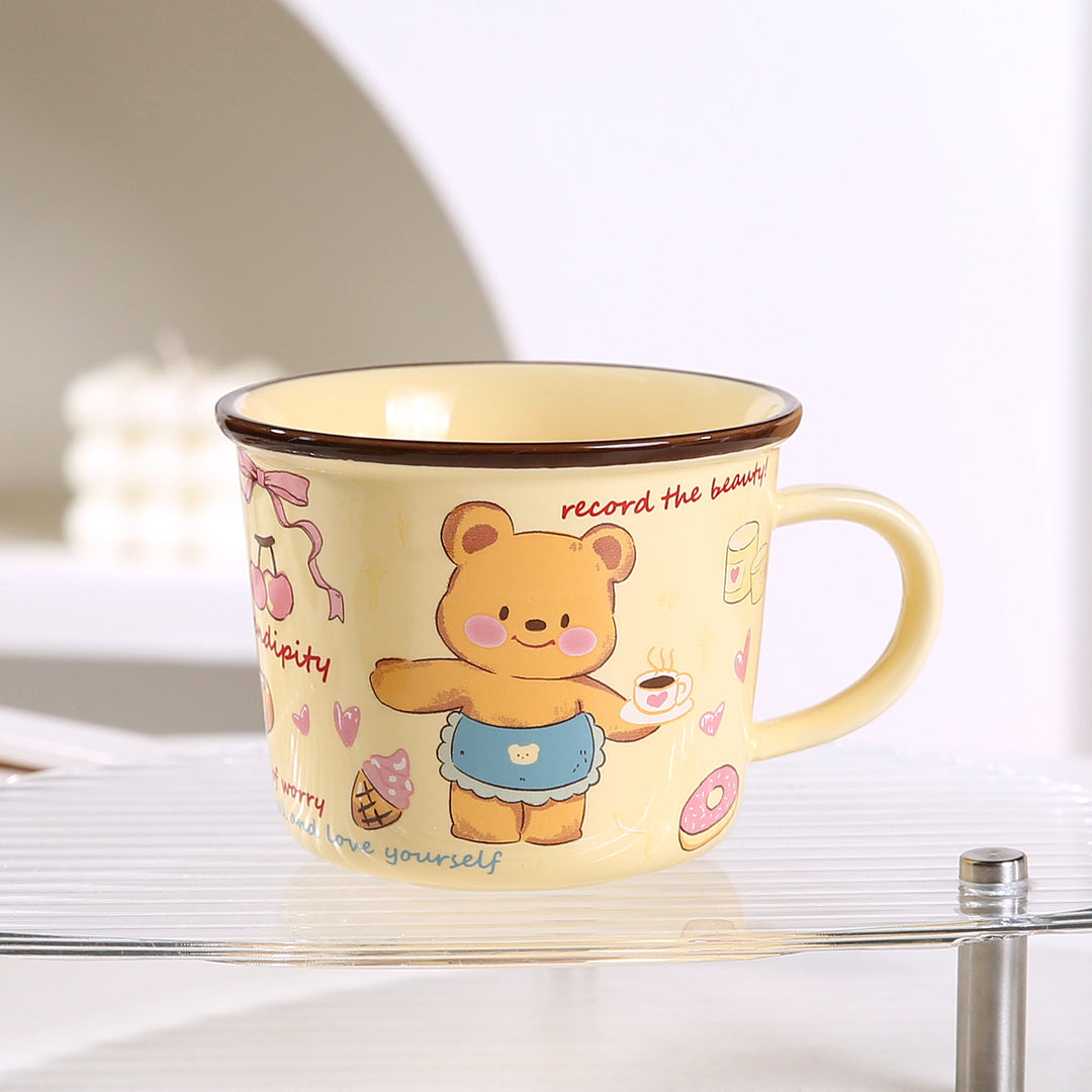 Cute Cartoon Little Bear Breakfast Cup