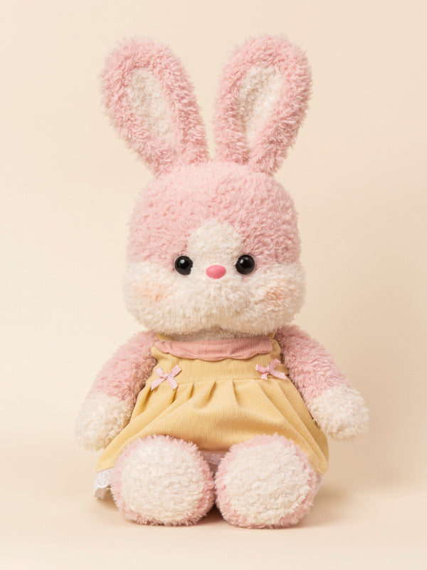 Cute pink rabbit plush toy