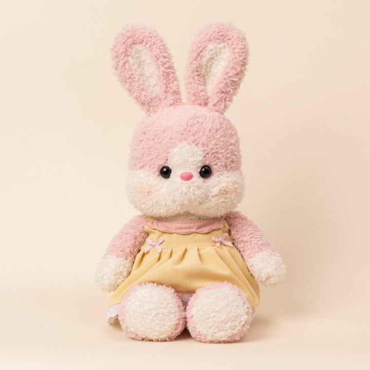 Cute pink rabbit plush toy