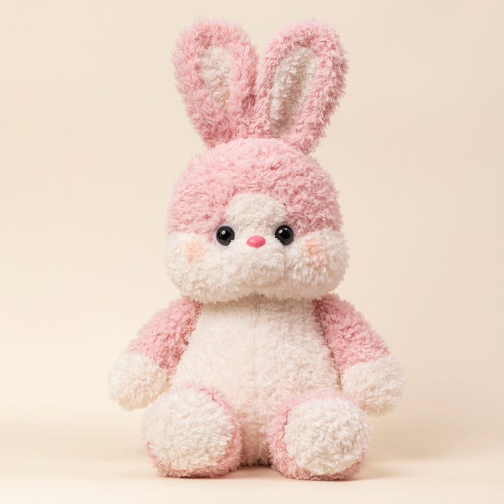 Cute pink rabbit plush toy