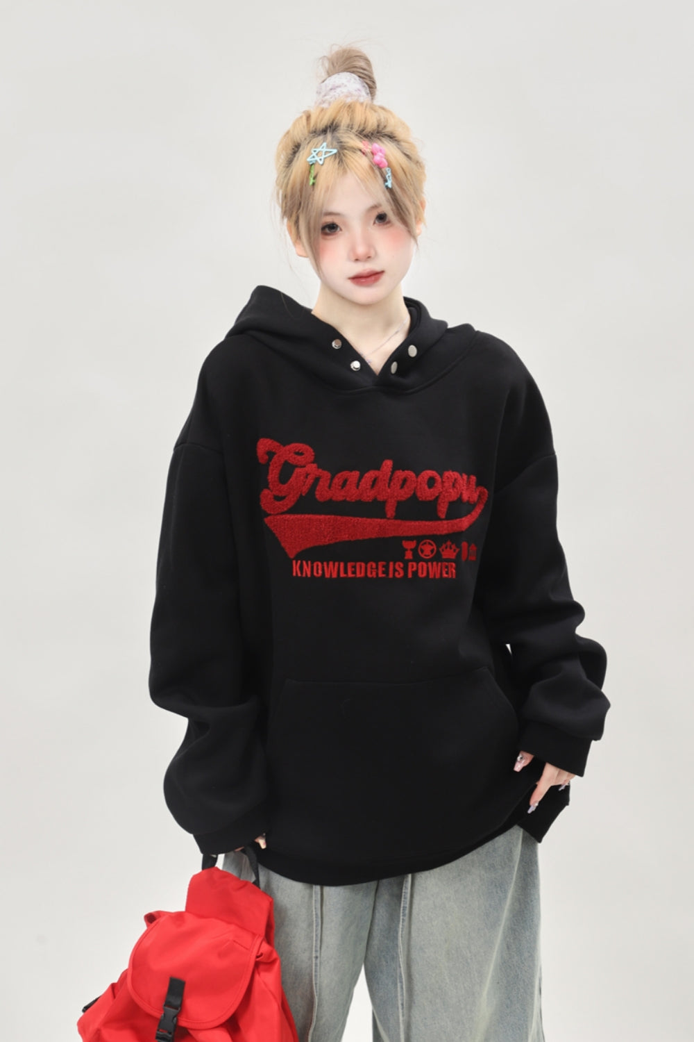 Embroidered Streetwear Hoodie