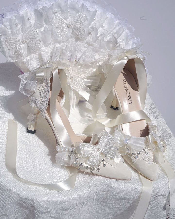 Fairy Butterfly Wedding High Heels