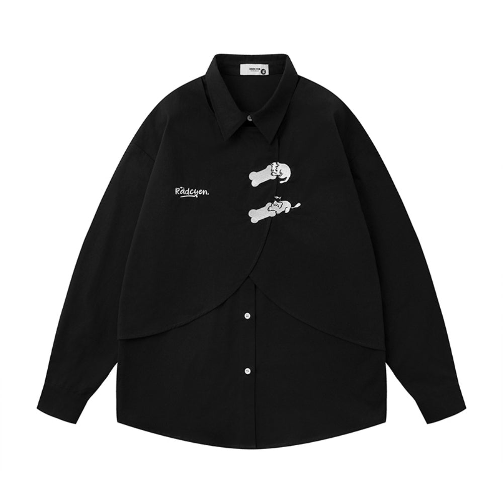 Fashion Long-Sleeve Student Shirt