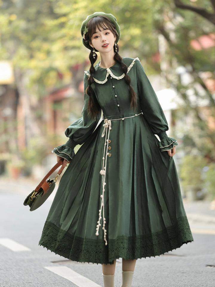 Floral Embroidered Han-inspired Vest & Maxi Dress Outfit