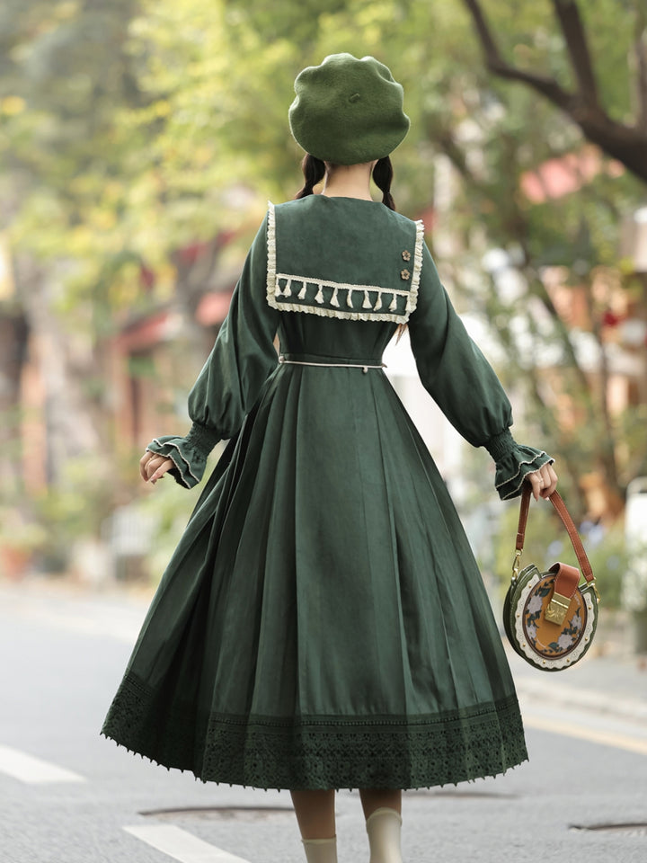 Floral Embroidered Han-inspired Vest & Maxi Dress Outfit