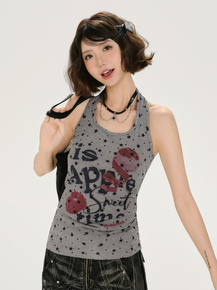 Fun Alphabet Graphic Vest Top