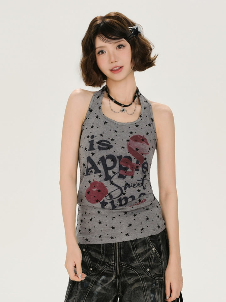 Fun Alphabet Graphic Vest Top